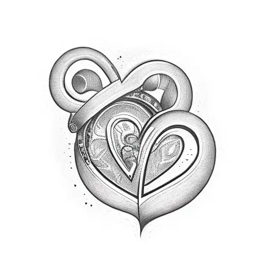 Love Between Man And Woman With A Heart