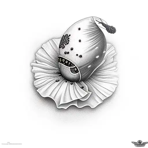 Black Pearl Ship With Poppys