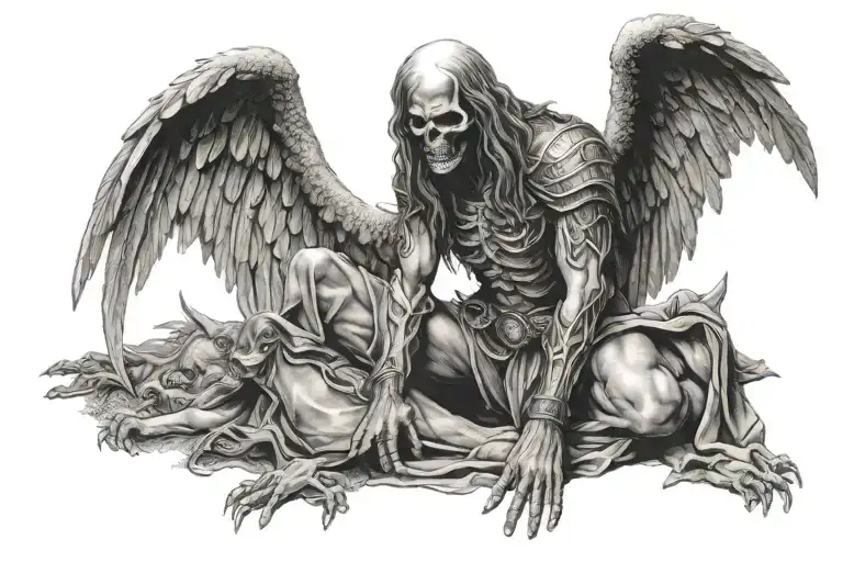 Kneeling Before Death Angel