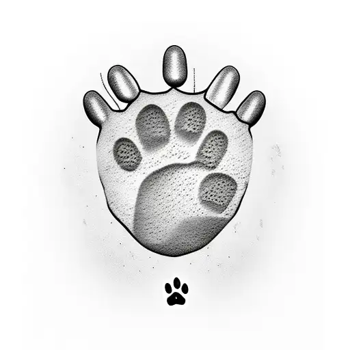 A Realistic Translation Book With A Dog Paw Bookmark