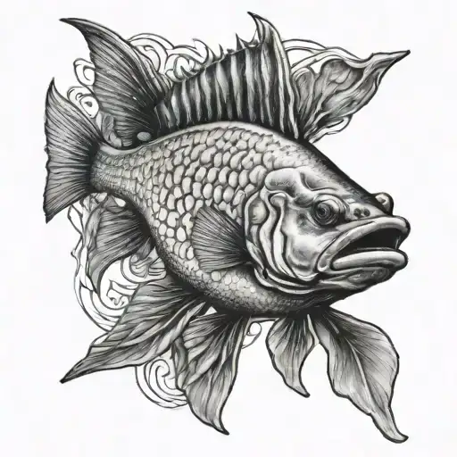 Australian Dhu Fish Swimming