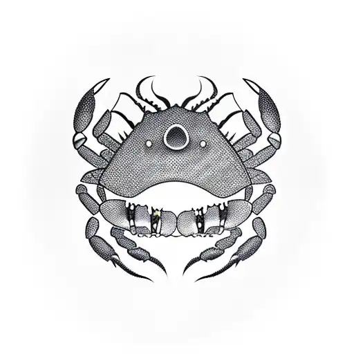 Scary Crab Wearing A Bandanna Mask