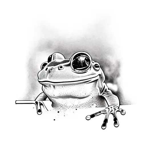 A Frog Dressed As A Video Game Character Performing Mixology Tricks