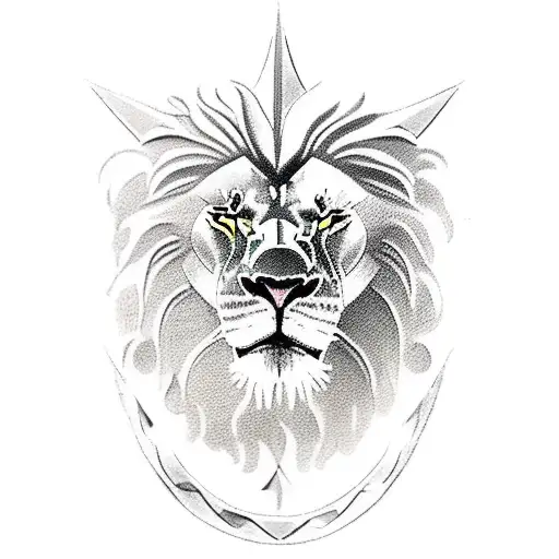 Nemean Lion In A Battle With The Greek God Hercules