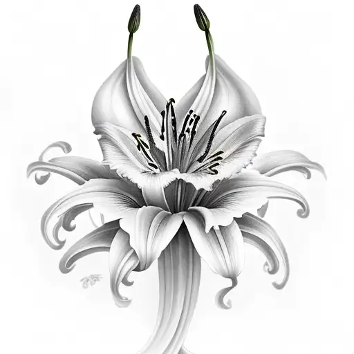 Asiatic Lily With Angel Wings All Over