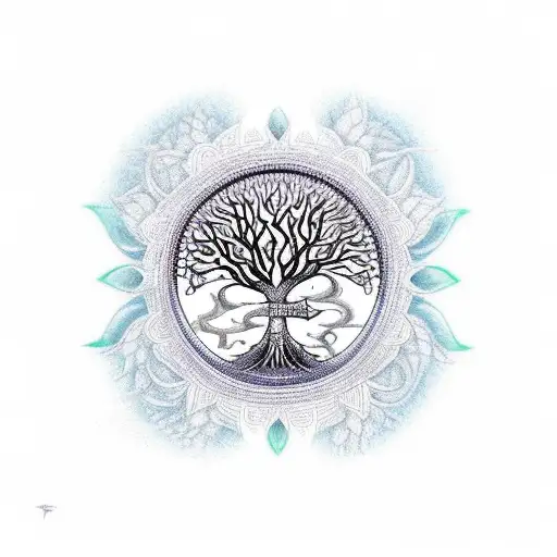 Tree Of Life With Chakras