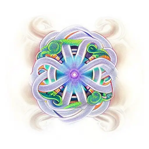 Infinity Symbol With Text Fantasy Theme Color