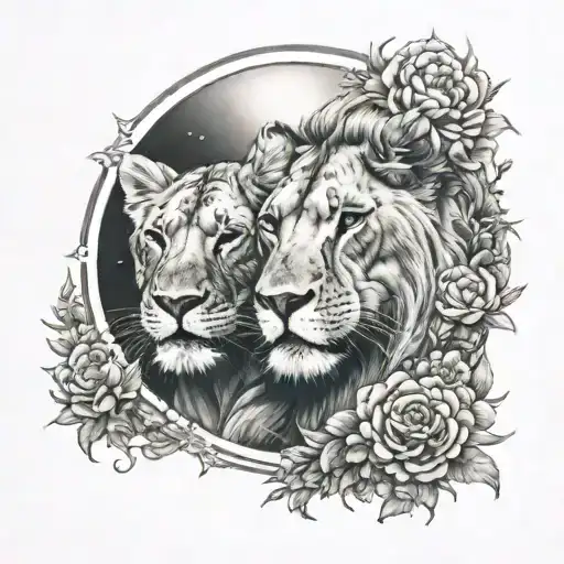 Lioness Sun And Pisces Moon Merging Together