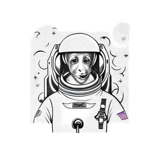 Astronaut With Smoke Swirling Around It