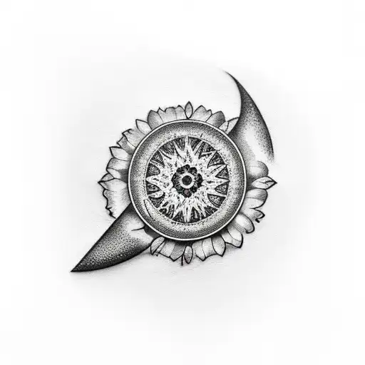 Half Moon And Half Diamond