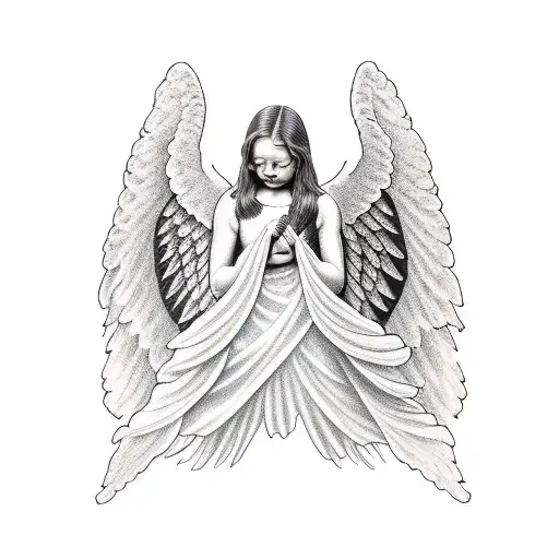 An Angel Holing A Bible