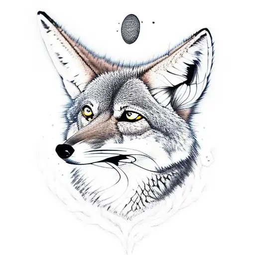 Cool Coyote Wearing Sunglasses Napoing Under A Saguaro With A Sunset Background