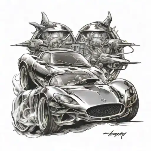 Incorporate A Sleek Exotic Car Speeding