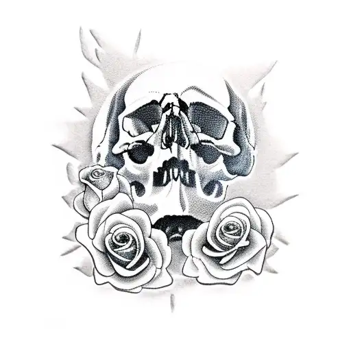 Skull And Roses