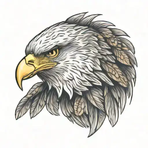 Walking Eagle Wearing A Diaper