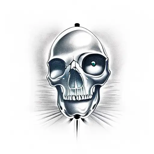 Spacial Skull With Bionic Eyes