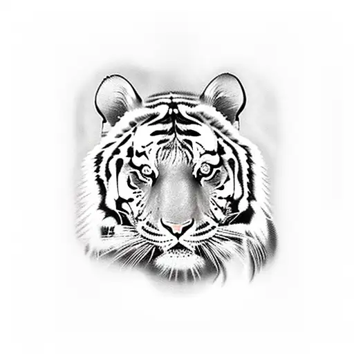 Tiger Tattoo Covering The Back For Men