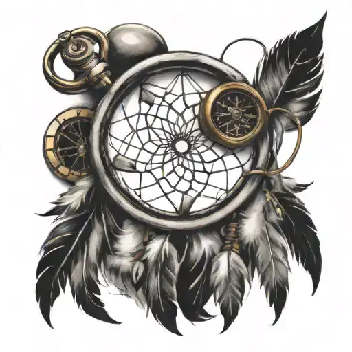 Stethoscope And Dreamcatcher Intertwined