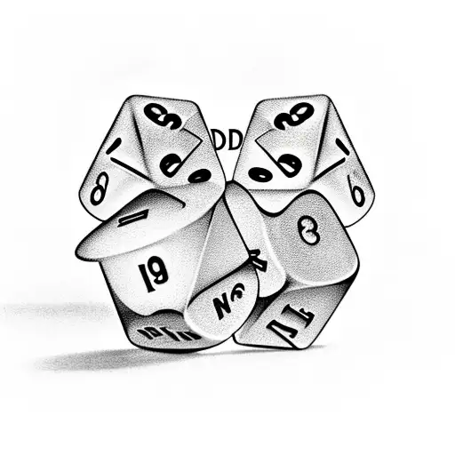 D&d With Dice Set