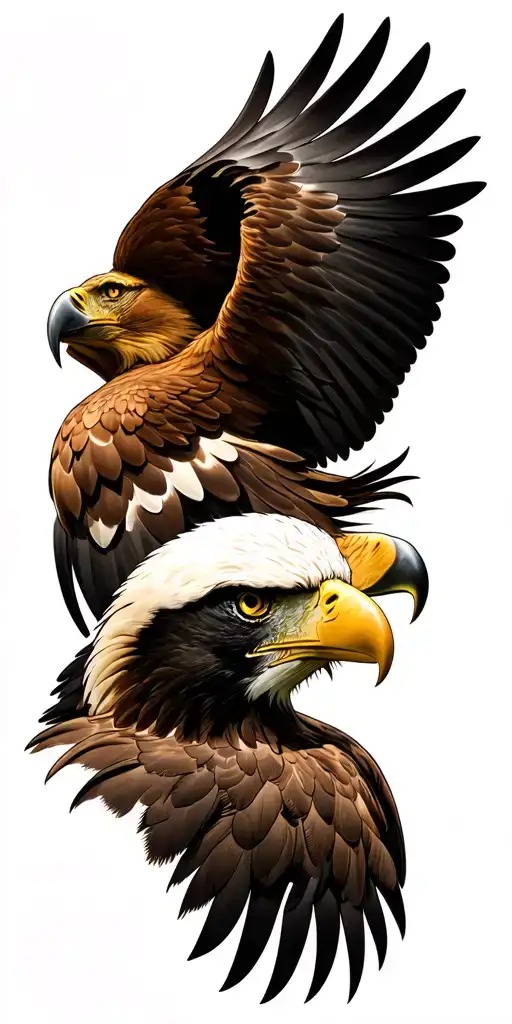 Two Head Of An Eagle