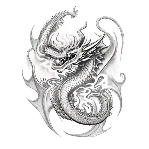 Tattoo Sleeve Dragon And Libra