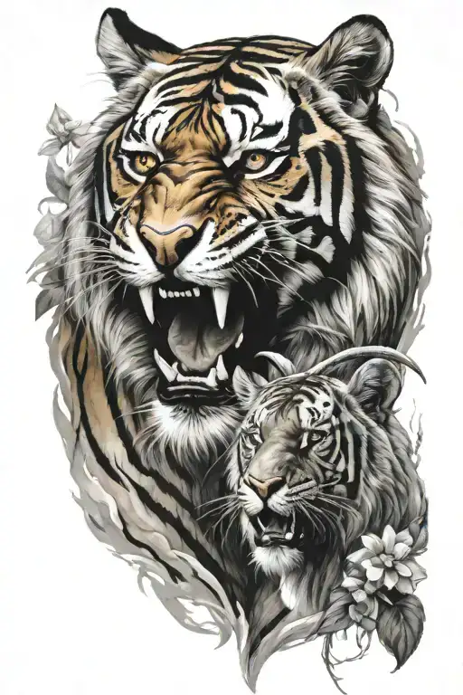 Tiger And Goat