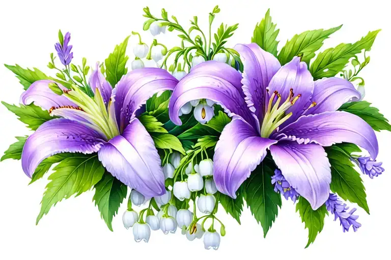 Gemini Zodiac Sing Lavender & Lily Of The Valley