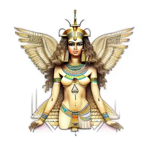 An Egyptian Goddess Smiling