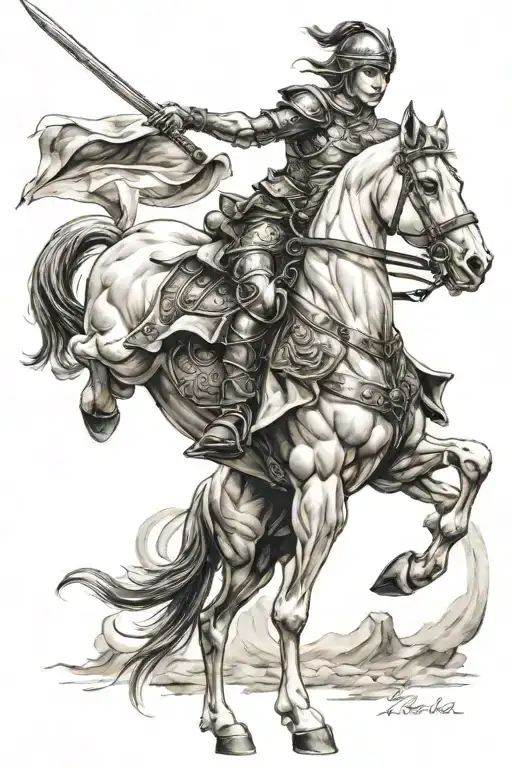 Women Warrior Riding