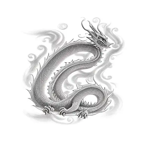 Dainty Thin Dragon Spine