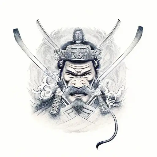 Samurai With Smoke