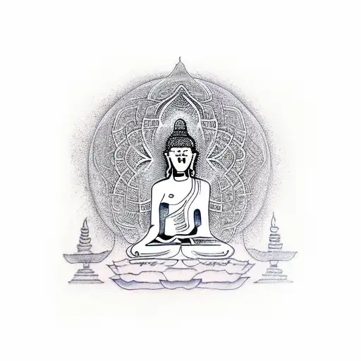 Bodhi Tree With Buddha Face