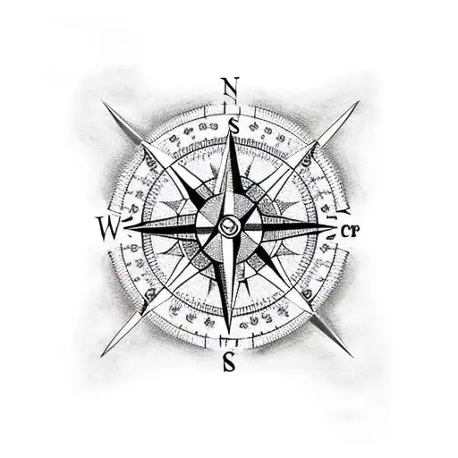 Compass And Chef Knife