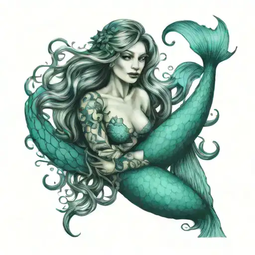 Teal Mermaid
