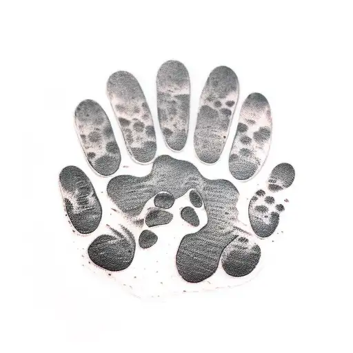 Dog Paw Print With The Name Copper