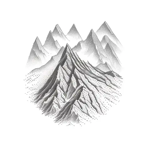 A Majestic Mountain Range With A Hidden Trail Leading To A Breathtaking View