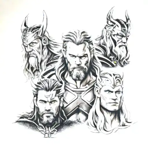 Thor Y Loki Y Odin Angry