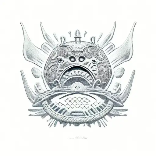 Axolotl With Aztec Helmet