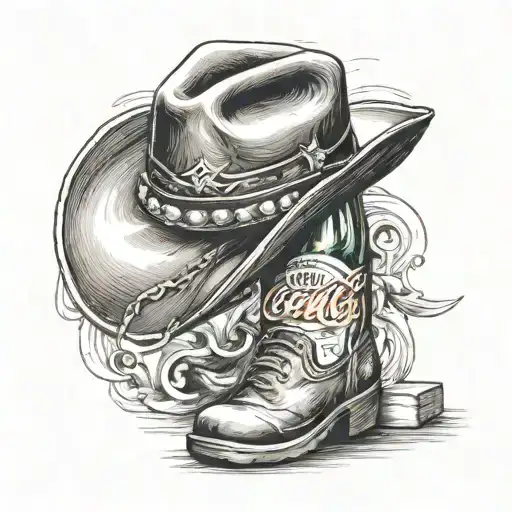 Coke Bottle Wearing A Cowboy Hat