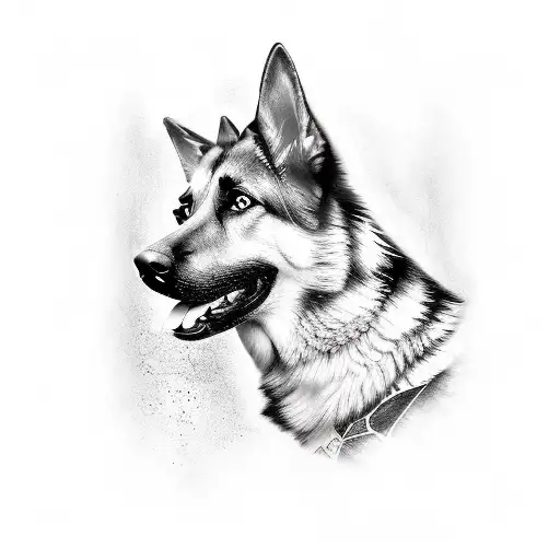 German Shepherd Attacking