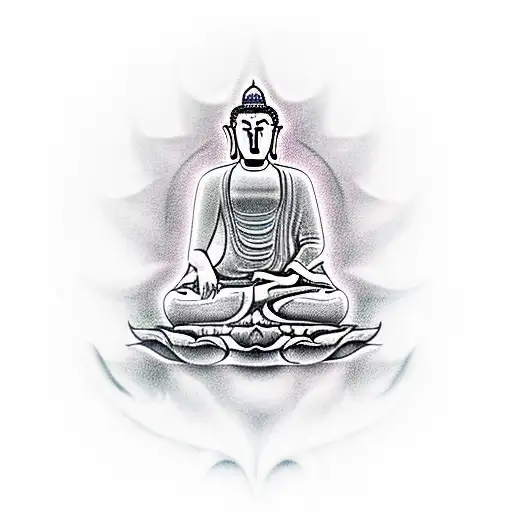 Budha With Lotus
