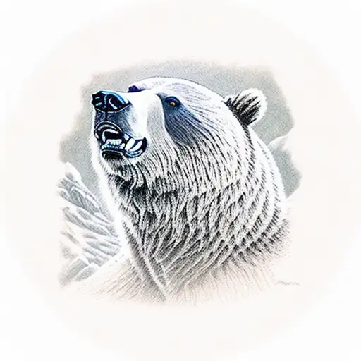 Grizzly Bear In The Rocky Moutains