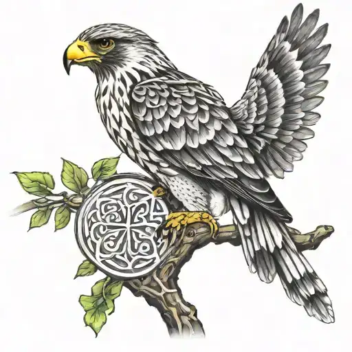 Celtic Tree Of Life Polish Falcon