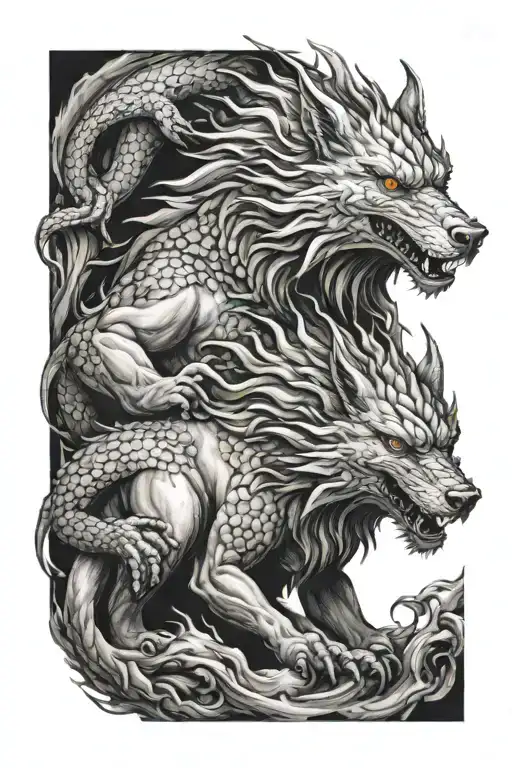 Dragon And Wolf