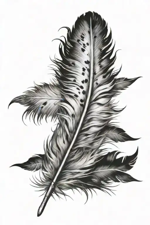 Feather Native Style Illustration