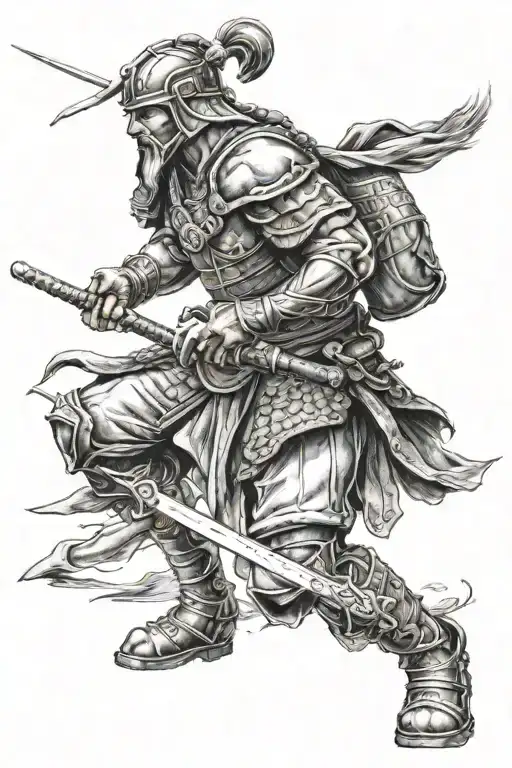 Marine Corps Samurai Warrior Viking Warrior