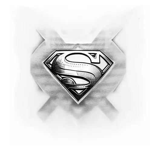 Superman Symbol With The Sides Able To Put Names
