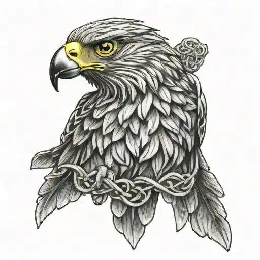 Polish Falcon Celtic Knot