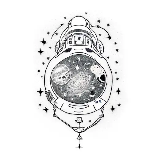 Astronaut In A Constellation