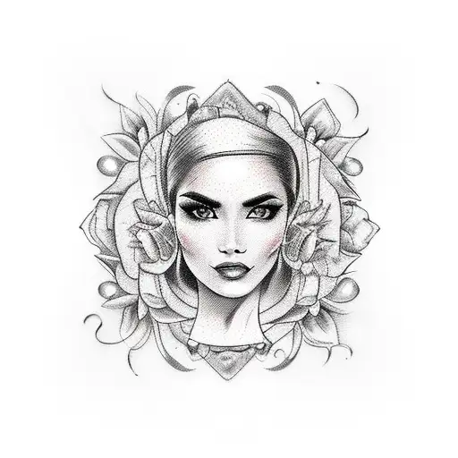 Mexican Woman Smirking Decietfully